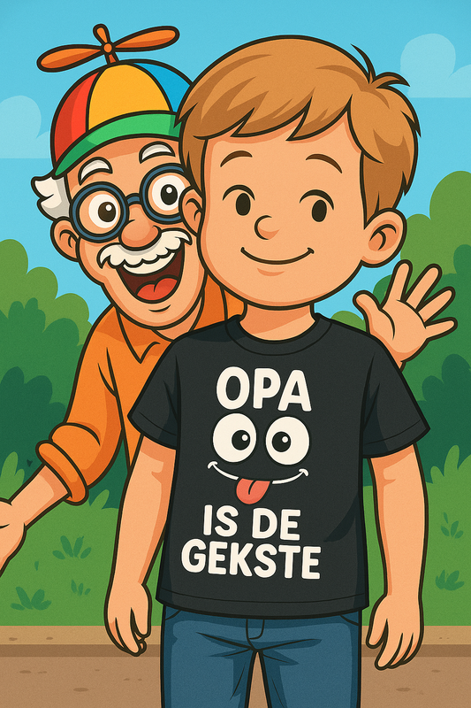 Opa is de Gekste – Kinder T-shirt met Humor